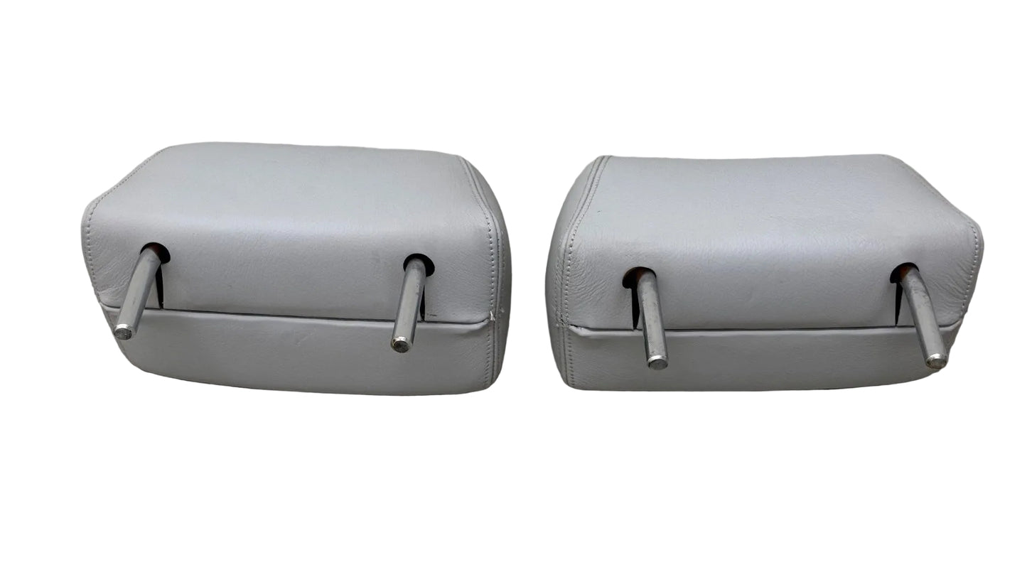 BMW E36 Kopfstütze Hinten Sports.Leder Nappa Grau 2x set